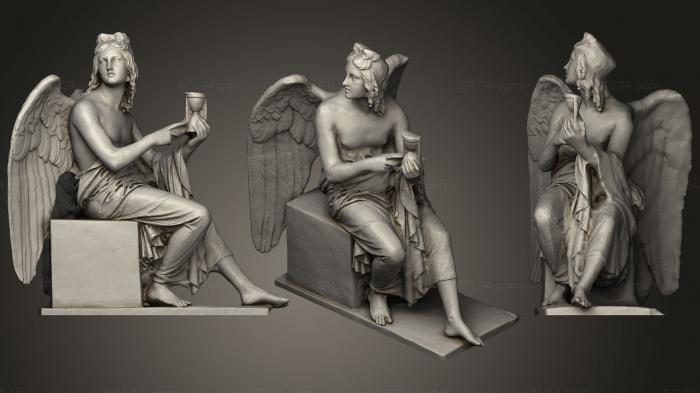 Статуи античные и исторические (Ангел, STKA_1395) 3D модель для ЧПУ станка